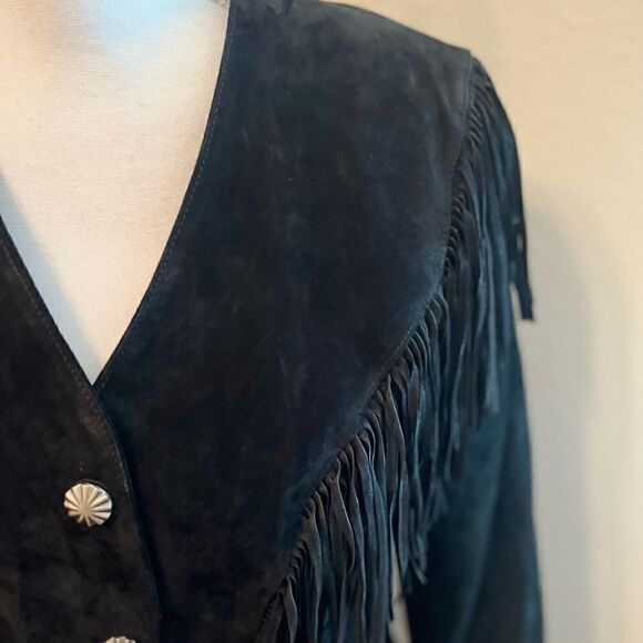 VINTAGE Cripple Creek leather fringe jacket - Picture 5 of 13